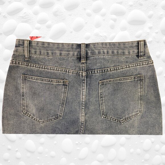 ROMWE Wide-Leg Graphic Cross Jeans – Size L - Picture 5 of 7